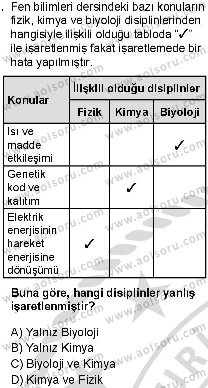 Fizik 1 Dersi 2025-2026 yılı 2. Dönem sınavı 1. Soru
