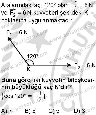 Seçmeli Fizik 1 Dersi 2025-2026 yılı 2. Dönem sınavı 1. Soru