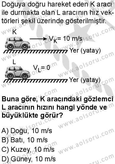Seçmeli Fizik 1 Dersi 2025-2026 yılı 2. Dönem sınavı 2. Soru