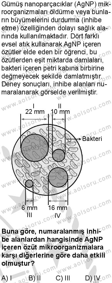 Kimya 2 Dersi 2025-2026 yılı 2. Dönem sınavı 10. Soru