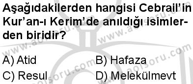 Temel Dini Bilgiler 1 Dersi 2025-2026 yılı 2. Dönem sınavı 8. Soru