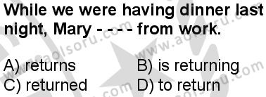 İngilizce 8 Dersi 2025-2026 yılı 2. Dönem sınavı 3. Soru