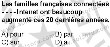 Fransızca 8 Dersi 2025-2026 yılı 2. Dönem sınavı 3. Soru