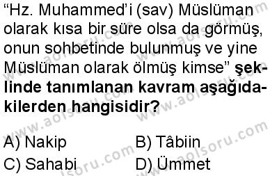 Seçmeli Peygamberimizin Hayatı 7 Dersi 2025-2026 yılı 2. Dönem sınavı 5. Soru