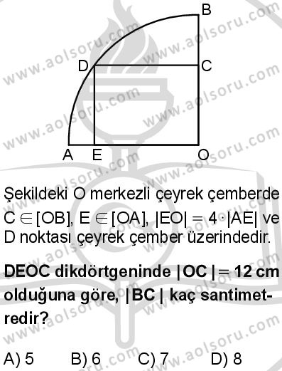 Seçmeli Matematik 2 Dersi 2025-2026 yılı 2. Dönem sınavı 1. Soru