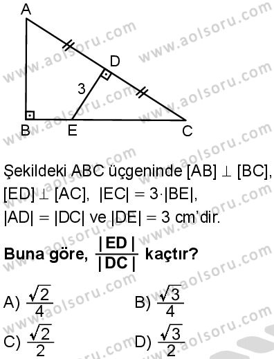Matematik 2 Dersi 2025-2026 yılı 2. Dönem sınavı 2. Soru