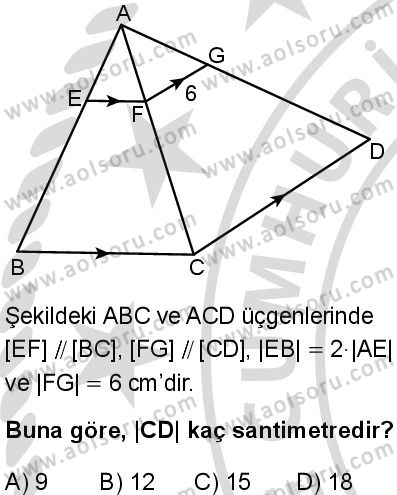 Matematik 2 Dersi 2025-2026 yılı 2. Dönem sınavı 3. Soru