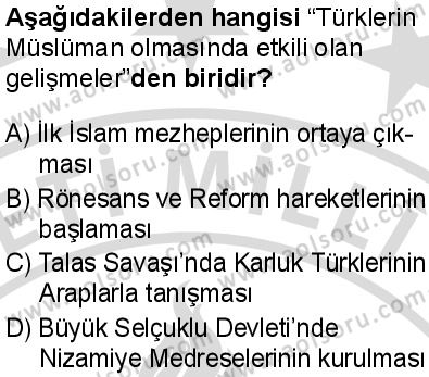 Din Kültürü ve Ahlak Bilgisi 7 Dersi 2025-2026 yılı 2. Dönem sınavı 6. Soru