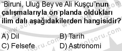 Din Kültürü ve Ahlak Bilgisi 7 Dersi 2025-2026 yılı 2. Dönem sınavı 8. Soru