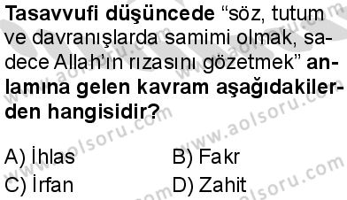 Din Kültürü ve Ahlak Bilgisi 7 Dersi 2025-2026 yılı 2. Dönem sınavı 9. Soru