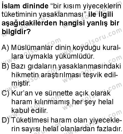 Din Kültürü ve Ahlak Bilgisi 8 Dersi 2025-2026 yılı 2. Dönem sınavı 3. Soru