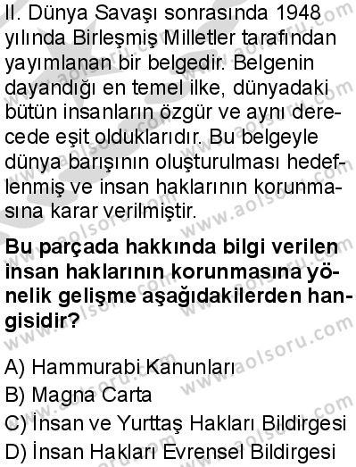 Felsefe 4 Dersi 2025-2026 yılı 2. Dönem sınavı 3. Soru