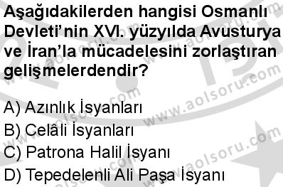 Seçmeli Tarih 1 Dersi 2025-2026 yılı 2. Dönem sınavı 1. Soru