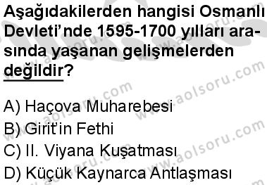 Seçmeli Tarih 1 Dersi 2025-2026 yılı 2. Dönem sınavı 2. Soru