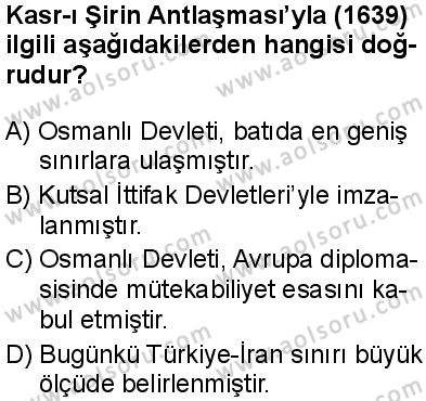 Seçmeli Tarih 1 Dersi 2025-2026 yılı 2. Dönem sınavı 3. Soru