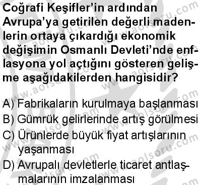 Tarih 5 Dersi 2025-2026 yılı 2. Dönem sınavı 6. Soru