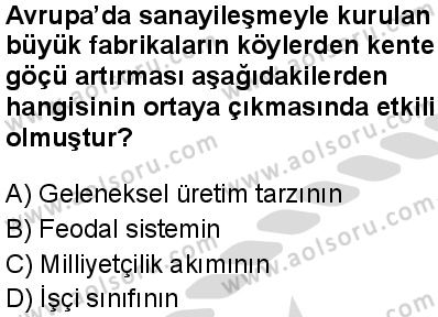Tarih 5 Dersi 2025-2026 yılı 2. Dönem sınavı 9. Soru