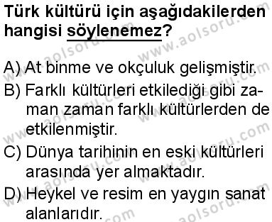 Seçmeli Coğrafya 2 Dersi 2025-2026 yılı 2. Dönem sınavı 3. Soru