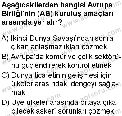 Seçmeli Coğrafya 2 Dersi 2025-2026 yılı 2. Dönem sınavı 7. Soru