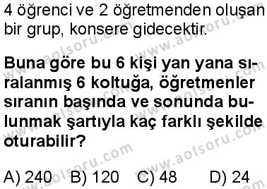 Matematik 4 Dersi 2025-2026 yılı 2. Dönem sınavı 5. Soru