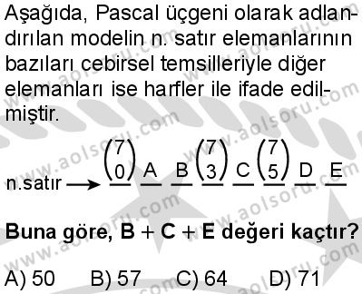 Matematik 4 Dersi 2025-2026 yılı 2. Dönem sınavı 6. Soru