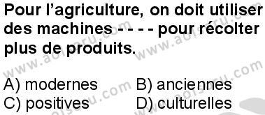 Fransızca 4 Dersi 2025-2026 yılı 2. Dönem sınavı 6. Soru
