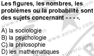 Fransızca 4 Dersi 2025-2026 yılı 2. Dönem sınavı 7. Soru
