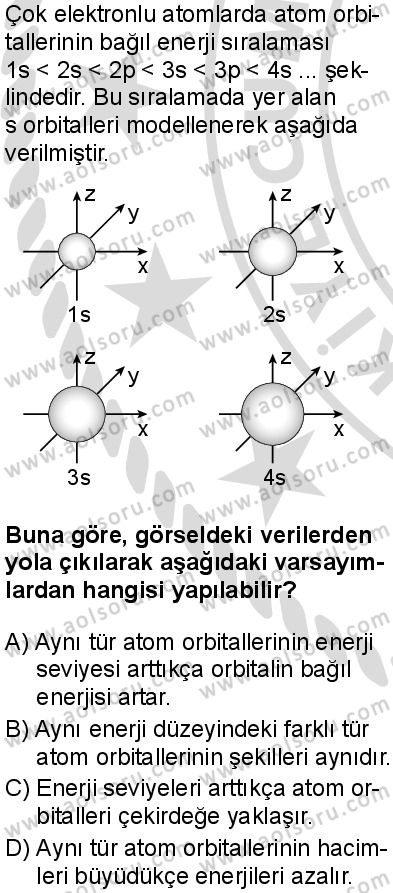 Kimya 1 Dersi 2025-2026 yılı 2. Dönem sınavı 4. Soru