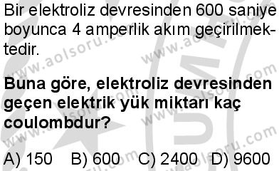 Seçmeli Kimya 3 Dersi 2025-2026 yılı 2. Dönem sınavı 5. Soru