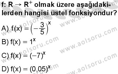 Seçmeli Matematik 3 Dersi 2025-2026 yılı 2. Dönem sınavı 1. Soru