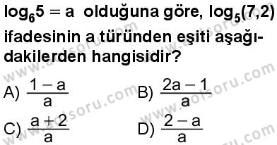 Seçmeli Matematik 3 Dersi 2025-2026 yılı 2. Dönem sınavı 3. Soru