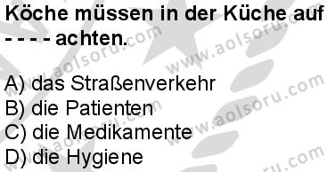 Almanca 7 Dersi 2025-2026 yılı 2. Dönem sınavı 3. Soru