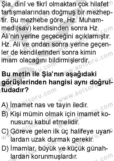 Kelam 2 Dersi 2025-2026 yılı 2. Dönem sınavı 4. Soru