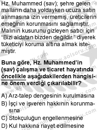 Siyer 2 Dersi 2025-2026 yılı 2. Dönem sınavı 8. Soru