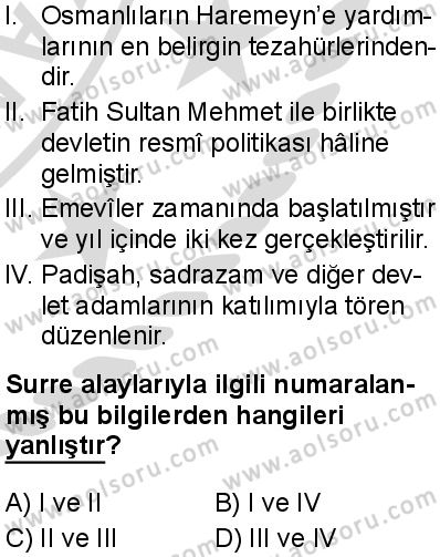 Siyer 2 Dersi 2025-2026 yılı 2. Dönem sınavı 10. Soru