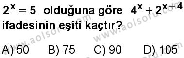 Matematik 1 Dersi 2025-2026 yılı 2. Dönem sınavı 1. Soru