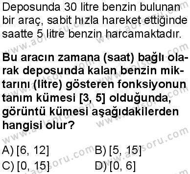 Matematik 1 Dersi 2025-2026 yılı 2. Dönem sınavı 6. Soru