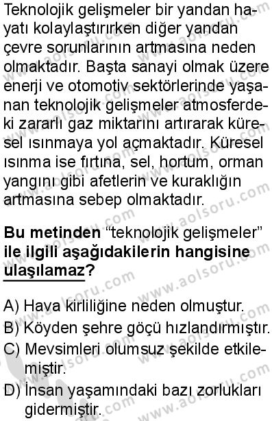 Din Kültürü ve Ahlak Bilgisi 4 Dersi 2025-2026 yılı 2. Dönem sınavı 7. Soru
