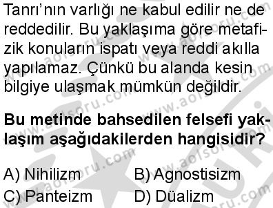 Din Kültürü ve Ahlak Bilgisi 6 Dersi 2025-2026 yılı 2. Dönem sınavı 2. Soru