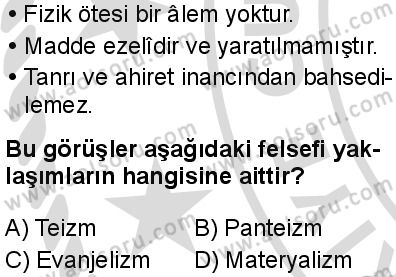 Din Kültürü ve Ahlak Bilgisi 6 Dersi 2025-2026 yılı 2. Dönem sınavı 3. Soru