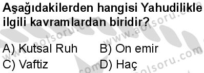 Din Kültürü ve Ahlak Bilgisi 6 Dersi 2025-2026 yılı 2. Dönem sınavı 6. Soru