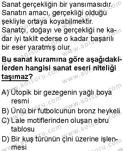 Felsefe 2 Dersi 2025-2026 yılı 2. Dönem sınavı 3. Soru