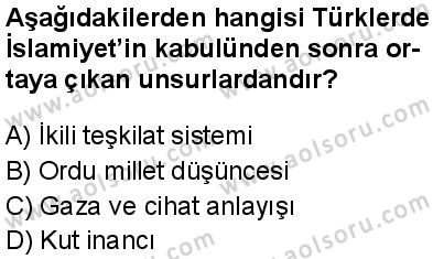 Tarih 3 Dersi 2025-2026 yılı 2. Dönem sınavı 2. Soru