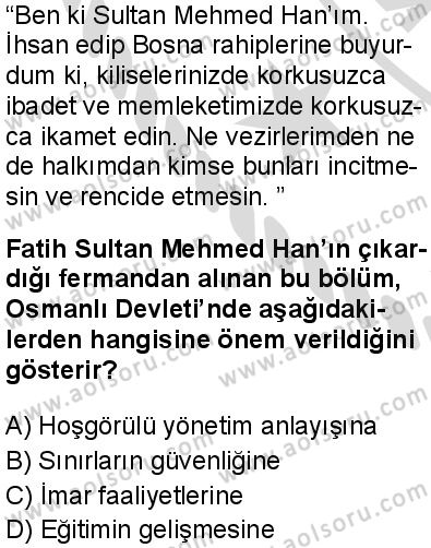 Tarih 4 Dersi 2025-2026 yılı 2. Dönem sınavı 4. Soru