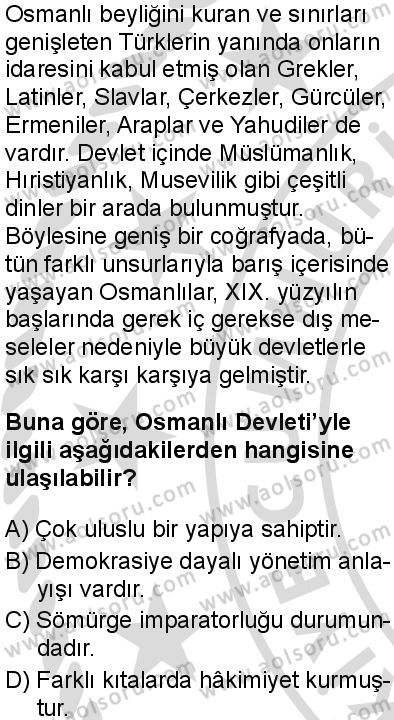 Tarih 6 Dersi 2025-2026 yılı 2. Dönem sınavı 2. Soru