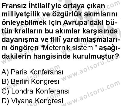 Tarih 6 Dersi 2025-2026 yılı 2. Dönem sınavı 3. Soru