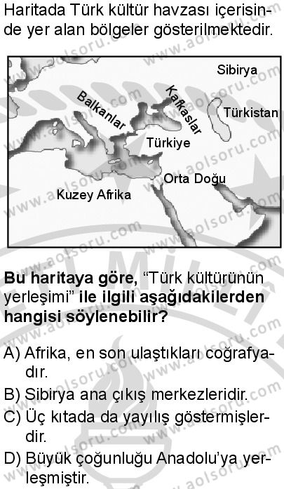 Seçmeli Coğrafya 4 Dersi 2025-2026 yılı 2. Dönem sınavı 3. Soru