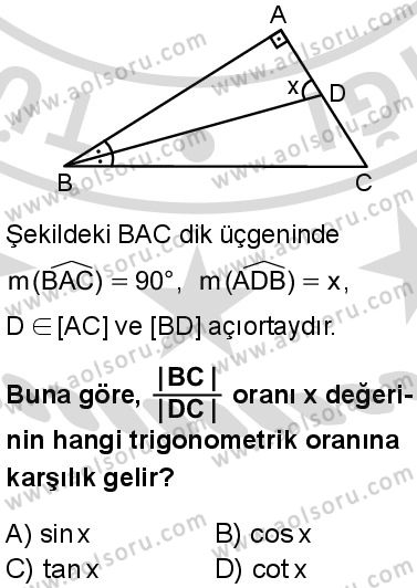 Matematik 3 Dersi 2025-2026 yılı 2. Dönem sınavı 2. Soru