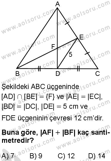 Matematik 3 Dersi 2025-2026 yılı 2. Dönem sınavı 3. Soru
