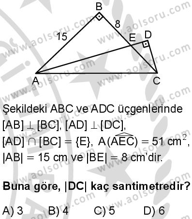 Matematik 3 Dersi 2025-2026 yılı 2. Dönem sınavı 4. Soru